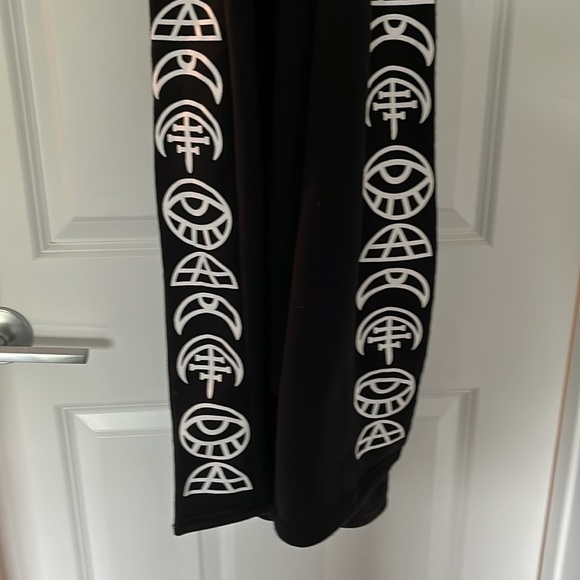 🧿 EVIL EYE 🪬 MOON 🌚 WICCAN CARDIGAN🧙🏻♀️🐈⬛sz.MEDIUM - Picture 5 of 13